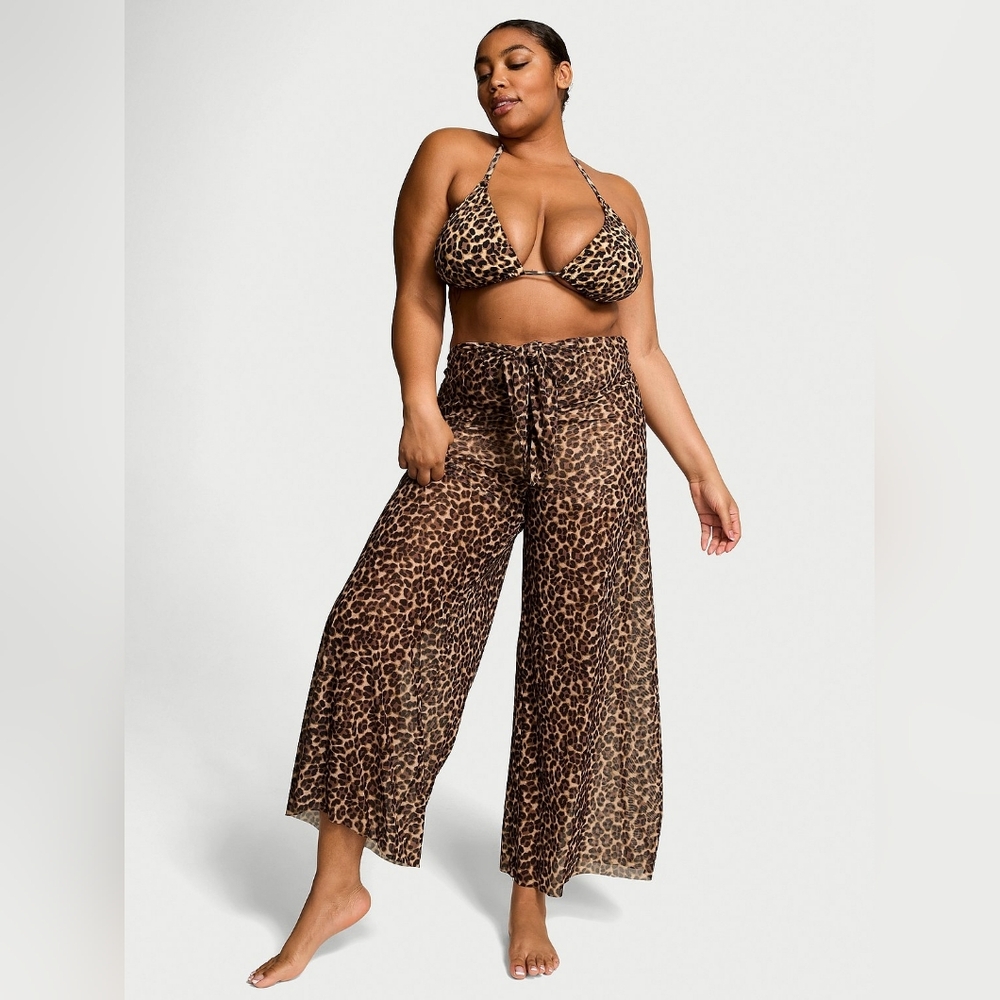 Victoria's Secret Mesh Tie Front Swim Coverup Pants. Size Small